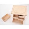 Buy cheap Cosmetics Packaging Wooden Storage Box , Handmade Natural Solid Wood Gift Box With Compartments Partitions from wholesalers