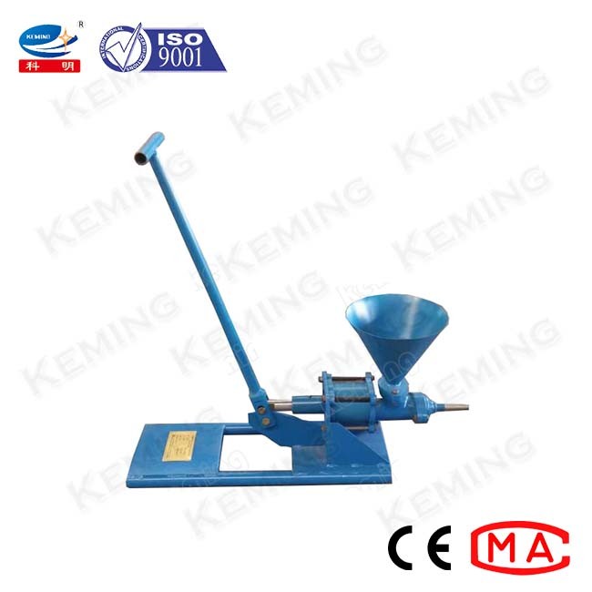 Hand Operated Cement Grouting Pump 8L/Min Plunger Type