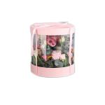 1200g Floral Cardboard Round Flower Boxes UV Coating