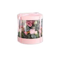 Buy cheap 1200g Floral Cardboard Round Flower Boxes UV Coating product