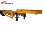 WM265 Yellow Skeletal Used Semi 20 Ft Skeleton Container Chassis Trailer