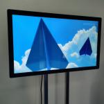 Interactive Full HD Touch Screen Signage Wall Mounts LCD Commercial Display 2GB