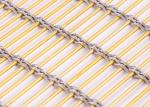Rose Gold Stainless Steel Grill Mesh Curtain Plain Weave Metal Mesh Screen For