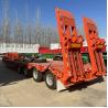 Buy cheap CIMC 3/Tri/Three Axle Lowbed Truck 40/60/80 Ton Low Loader Semi Trailer for Sale Near Me from wholesalers