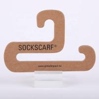 Buy cheap Custom Cardboard Hangers Socks Packaging 1.5mm Cardboard Clothes Hangers product