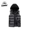 Buy cheap Luxury Custom High Quality Sleeveless Detachable Hat Cargo Mens Wear Outdoor Winter Utility Vest Waistcoat from wholesalers