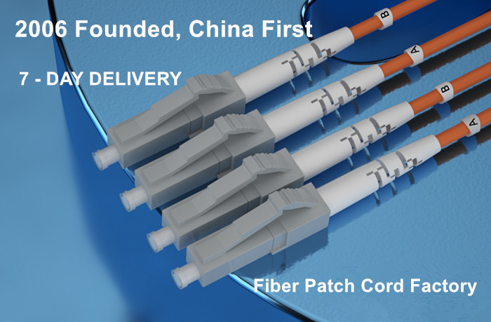 LC APC to LC APC Duplex OS2 Single Mode PVC Fiber Optic Patch Cable 5M 2.0mm