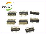 Right Angle Round 1.27 Mm Male Header Plastic Waterproof Gold Plated