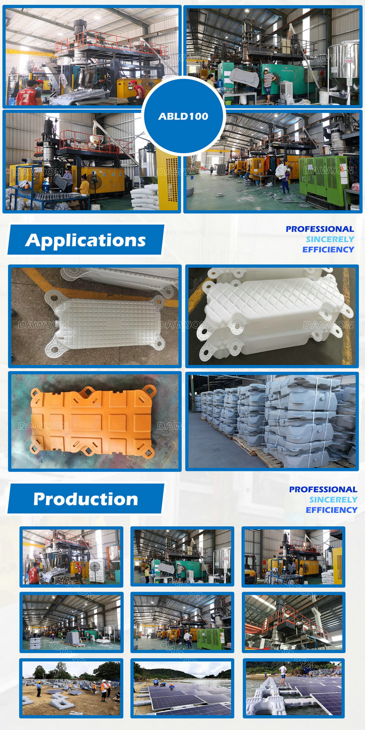 HDPE Long Life Solar Floating Pontoon Blow Molding Machine