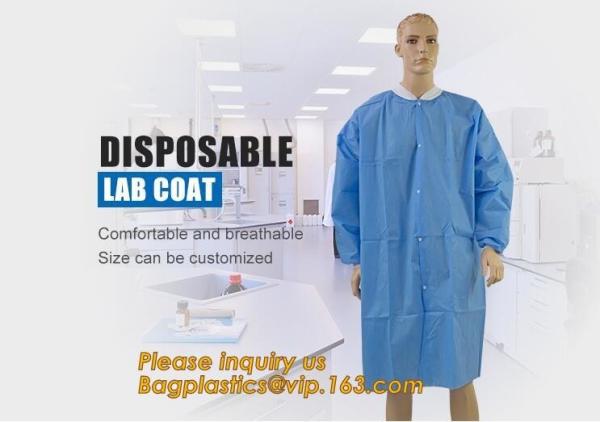Buy cheap Disposable Isolation Non- Woven Gown,Disposable Hospital Non woven Medical White Lab Coat,Disposable Industrial Overall from wholesalers