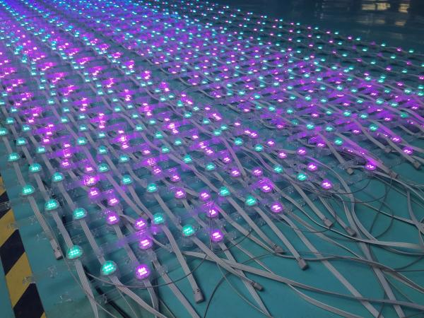 Buy cheap Advertising Flexible LED Display , Outdoor Mesh Screen Curtains Transparent from wholesalers