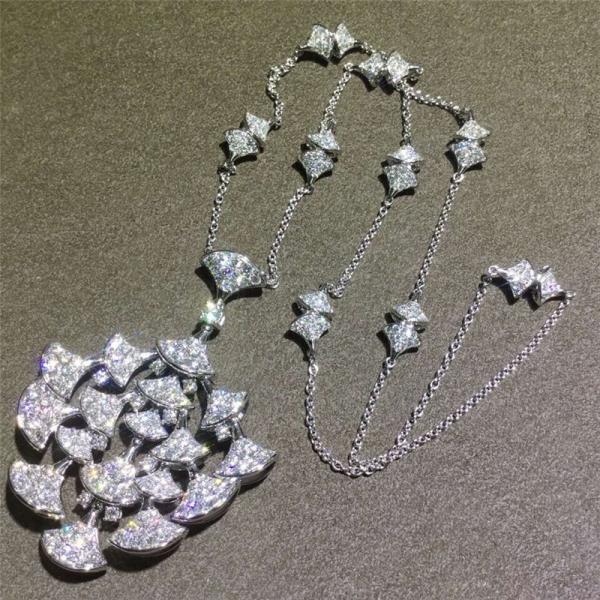 Buy cheap Fan Shape Women'S Luxury Jewelry Diva'S Dream Luxury Diamond 18k White Gold from wholesalers