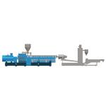 Plastic Industry PP PE Vertical Water Ring Pelletizing System Waste Plastic
