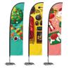 Buy cheap Fabric Printed Flying Beach Advertising Banner Flags Custom Promotional Flags from wholesalers