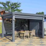Aluminium Louvered Pergola Pergola Villa Garden Leisure Shade Outdoor With Sides