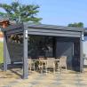 Buy cheap Windproof Roller Blinds and Aluminum Metal Outdoor Canopy for Outdoor Dining Areas from wholesalers