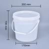 Buy cheap Food Packaging 4L Plastic Paint Bucket with Lid and Handle Acceptable Customer's Logo from wholesalers