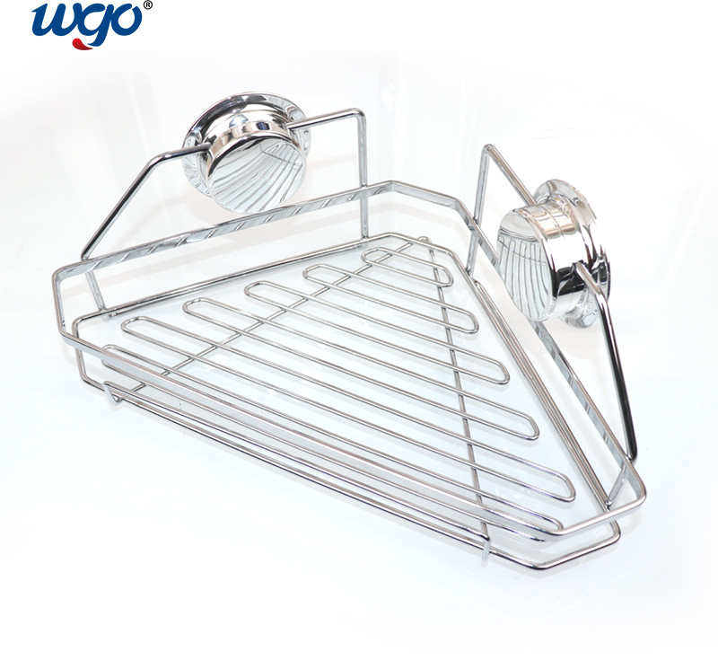 Waterproof Wall Corner Bathroom Caddy Patented Suction Mounted