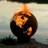 Buy cheap 36 Inch Earth Corten Steel Fire Globe Wood Burning Metal Sphere Fire Pit from wholesalers