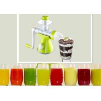 Buy cheap Hand Operated Slow Press Juicer , Hand Crank Ice Cream Maker Environmental product