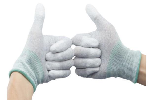 Buy cheap Anti Static Carbon Fiber Finger Gloves With Anti Slip PU Coating from wholesalers