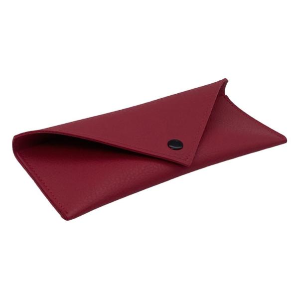 Buy cheap Red Pu 20mm Leather Reading Glasses Case Portable For Men And Women from wholesalers