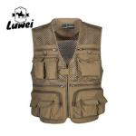 Custom Design Zip Black Utility Outdoor Workwear Journalist Multi-pocket