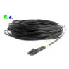 Buy cheap OM4 LC - LC 50 / 125 Fiber Optic Patch Cable Duplex 2.0mm With Black Connector and Black OFNP Cable from wholesalers