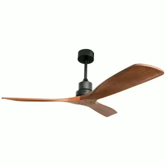 Buy cheap 4100K 3 Blade Wood Ceiling Fan Light from wholesalers
