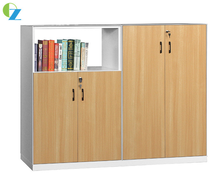 5mm Slim Edge Steel Office Modular file Cabinet Up Open And Down Swing Door
