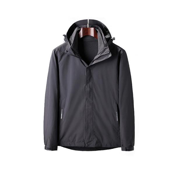 Buy cheap Full Zip Outdoor Windbreaker Jacket Winter Snow Coat Men'S Hooded Jacket With Pockets from wholesalers