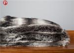 Tissavel Midweight Faux Fur Blanket Throw Ruched Chinchilla Customized Size
