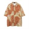 Buy cheap OEM maufactory Short -sleeved shirt boys Ins American lazy wind five -point sleeve shirt loose casual summer from wholesalers