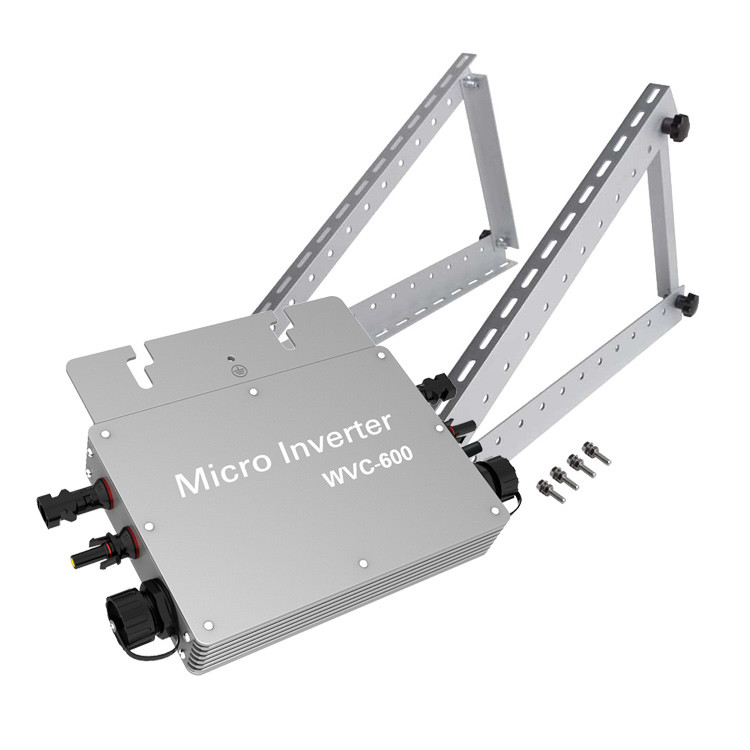 Silver Micro Grid Tie Inverter 700W Aluminum Alloy Wvc Micro Inverter