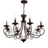 Buy cheap Vintage Loft Retro Chandelier Beige Black Color Vintage lustre American Candle Chandelier(WH-CI-146) from wholesalers
