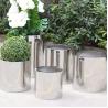 Buy cheap Stainless steel round planter flower pot with mirror finishing from wholesalers