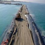 150GSM - 800GSM PP Woven Geotextile Tubes Fabric For Sea Wall Protection