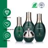 Buy cheap 50ml 100ml 120ml Oval Green Glass Cosmetic Bottles Skincare Packaging Set For Skin Care from wholesalers