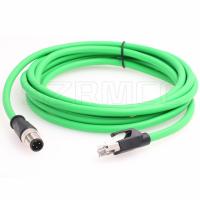 Buy cheap M12 Dcoded 4 Pin Male Flexible Ethernet Cable to RJ45 Male With Industrial Cat5e product