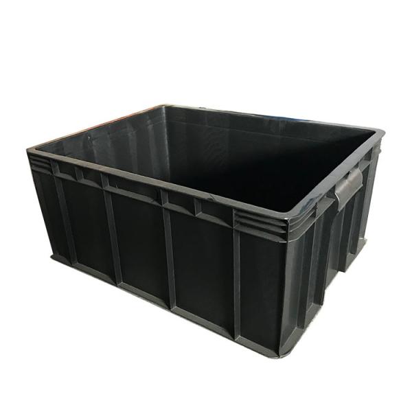Buy cheap 600 X 400 Plastic Logistic Box Black ESD Plastic Bins For Moving from wholesalers