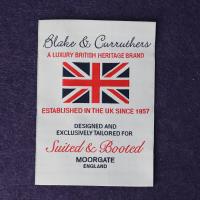 Buy cheap Eco - Friendly Polyester Woven Fabric Labels Without Fold , Testex Certification product