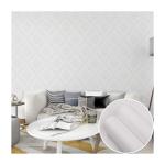 Customizable Grey Embossed Wallpaper 3D Embossed Peel And Stick Wallpaper