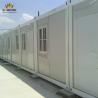 Buy cheap White Blue Light Steel Container House For Camp Convenient Fast Installation from wholesalers