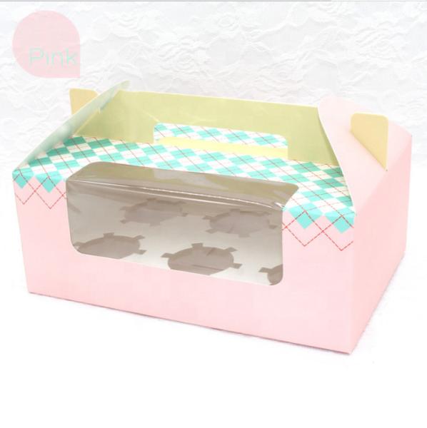 Buy cheap Custom Logo Printing Cupcake Paper Sweet Box With Clear Display Window from wholesalers