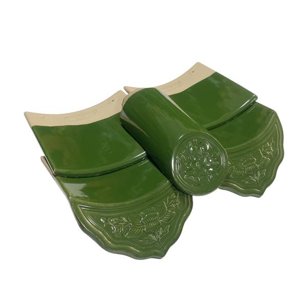 Buy cheap Chinese Antique Style Terracotta Glazed Roof Tiles For Garden Pavilion And Modern Buildings from wholesalers