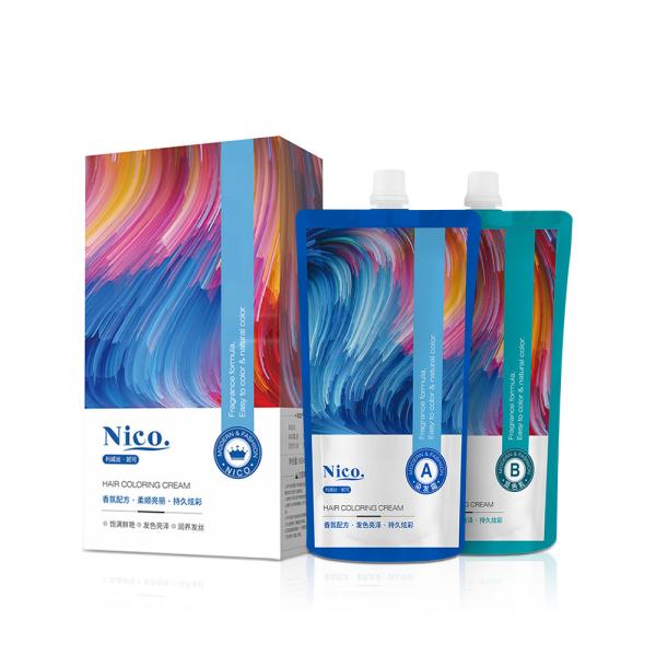 Buy cheap 500ml Permanent Natural Hair Dye Cream No Ammonia from wholesalers