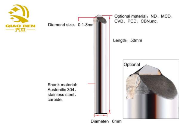 Buy cheap Professional Custom Diamond End Mill Cutting Tools High Wear Resistance from wholesalers