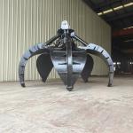 CE Approval Mechanical Orange Peel Grab , Excavator Hydraulic Grapple For CAT320