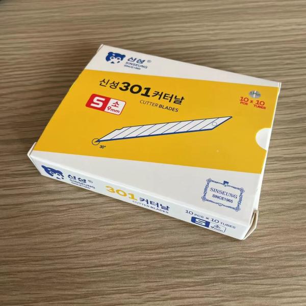 Buy cheap Silver 9mm Snap Off Knife Steel Cutter Blades from wholesalers
