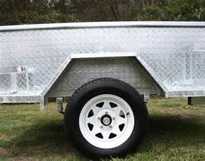 Buy cheap 6X4 Galvanised Off Road Trailer With Heavy Duty Axle / 450mm High Side from wholesalers